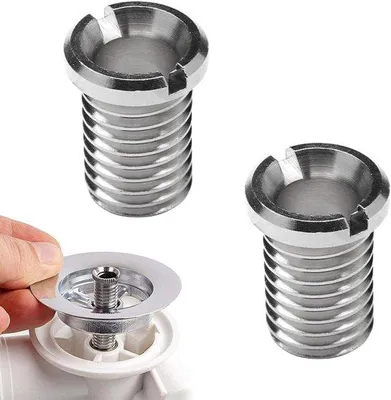 Produktbild von Hohlraumschraube, 2 Stück, 25 mm, Abflusskorbschraube, Siebschraube, Schraube aus Edelstahl, für Siebkörperventile
