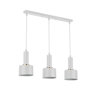 Produktbild von MasterLED Pendelleuchte Tema - 3-flammig - modern E27 - Kupfer-Weiß - Metall - für Küche oder Esstisch LED-kompatibel