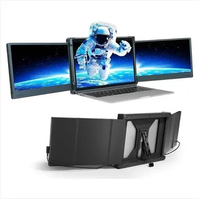 Obrázek produktu pro Přenosný monitor k notebooku – přenosný, rozšiřitelný monitor pro multitasking – 2 x 12 palců
