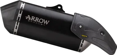 Immagine prodotto di Marmitta slip-on ARROW sonora titanio dark con fondello carby per Aprilia Tuareg 660