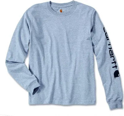 Produktbild von Koszulka Carhartt Logo Langarm T-Shirt HEATHER GREY - XL