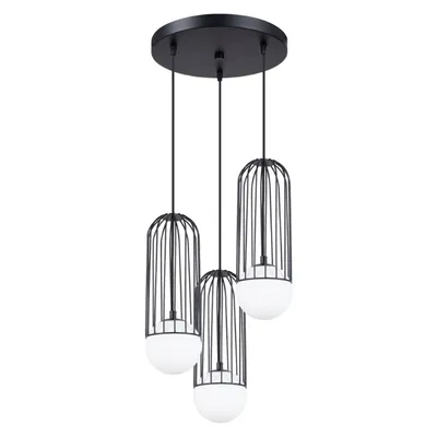Zdjęcie produktu dla Lampa wisząca BRINA czarna 3xG9x8W metal wym:115x34x34cm IP20 Sollux Lighting