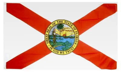 Produktbild von Flagge USA Florida mit em Aufkleber