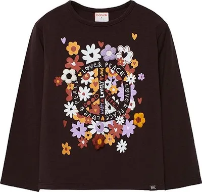 Produktbild von Boboli Stretch Knit Langarm-t-shirt Mehrfarbig 6 Years Mädchen Mehrfarbig 6 Years