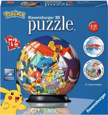 Obrázok produktu pre RAVENSBURGER 3D puzzleball Pokmon 72 dielikov