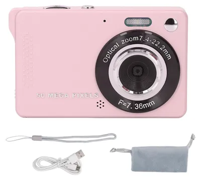 Produktbild von 50MP Digitalkamera 1080P 2,8 Zoll Bildschirm Autofokus Elektronische Bildstabilisierung Pocket Roseate