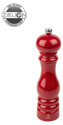Zdjęcie produktu dla Peugeot Saveurs Peugeot Paris u'Select, młyn do soli, czerwony, drewno, stal nierdzewna, 220 mm, Francja