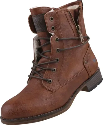 Produktbild von Mustang Damen Schnürboot Stiefelette Warmfutter 1139-630, Größe:37 EU, Farbe:Braun