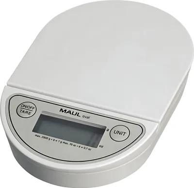 Immagine prodotto di MAUL Bilancia per lettere MAULoval 2 kg batteria bianca