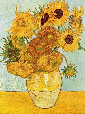 Produktbild von Vincent Van Gogh Kunstdruck Bild - Stillleben Mit Sonnenblumen, 1888 (80 x 60 cm)