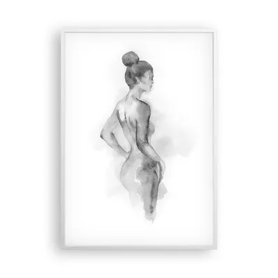 Produktbild von Gerahmtes Poster - Weißer Rahmen - Frau Körper Stück - 70x100 cm - Wand Bild - Wanddeko - Wandbilder - Kunstposter - Wandposter - Bilderrahmen - Bilder - Kunstdruck - Wanddekoration - P2WPA70x100-4995