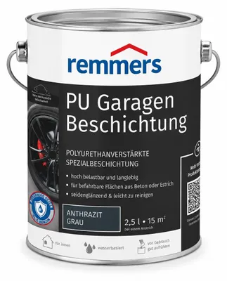 Produktbild von Remmers PolyurethanGaragenbeschichtung anthrazit 2,5 l, Beton- und Bodenfarbe