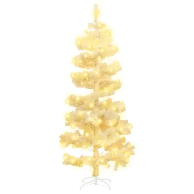 Immagine prodotto di vidaXL Albero di Natale a spirale con illuminazione e supporto bianco 150 cm