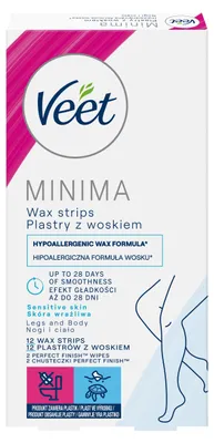 Image de VEET Minima Easy Gel cire bandes adhésives 12 pcs.
