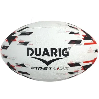 Zdjęcie produktu dla Piłka do rugby - Firstline - DUARIG - Czarno-czerwona - T5