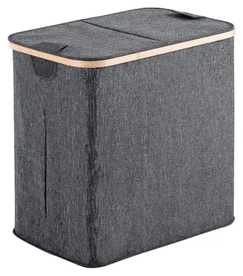 Productafbeelding van Gedy YOSHI wasmand, 53x51x34 cm, bamboe, grijs
