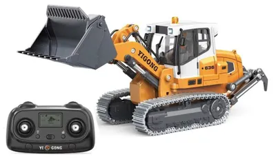 Obrázok produktu pre YI GONG 636 1:50 RC model reťazového rýpadla z kovu, simulácia stavebného stroja, RTR so zvukom a 4 svetelnými efektmi, diaľkovo ovládaný stavebný stroj