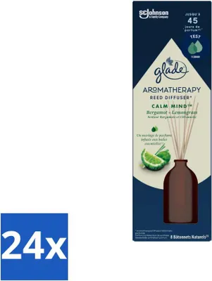 Produktbild von Glade - Calm Mind Duftstäbchen-Diffusoren - Aromatherapie-Duftdiffusion - 80 ml - Vorteilspack - 24 Stücke
