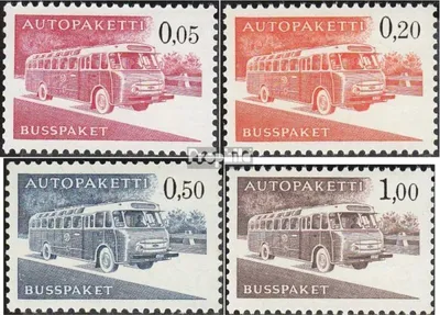 Produktbild von Briefmarken Finnland 1963 Mi AP10x-AP13x (kompl.Ausg.) postfrisch Autopaketmarken