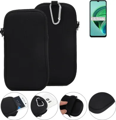Produktbild von K-S-Trade Neopren-Hülle Handyhülle kompatibel mit Xiaomi Redmi 10 5G Schutzhülle Neoprenhülle Sleeve Schutz-Hülle Gürtel Tasche Case Holster