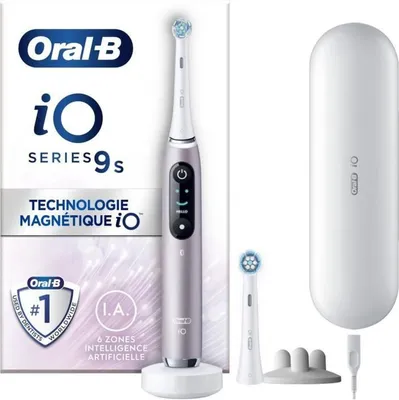 Produktbild von Oral B Oral-B iO 9S Erwachsene Rotierend-oszillierende Zahnbürste Rosa, Weiß