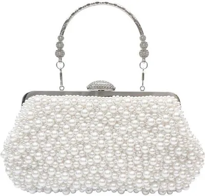Produktbild von Elegante Damen Clutch Bag Avondtas Luxe Weiß