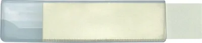 Produktbild von Beschriftungsschilder für Briefablagen 55x15mm glasklar VE=10x10 Stück