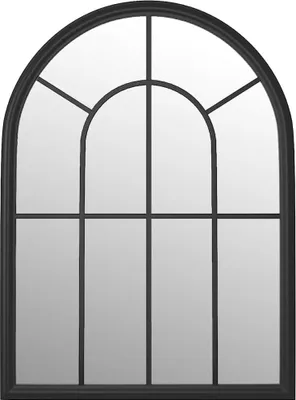 Image de vidaXL Miroir noir 60x45 cm Fer pour l'intérieur