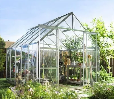 Produktbild von Gewächshaus Halls Magnum 108 8,3m² Alu 3mm Blankglas
