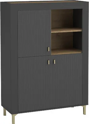 Produktbild von Bücherregal Kommode Highboard MOSSO 05 schwarz