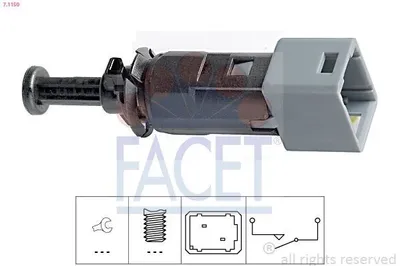 Produktbild von FACET Bremslichtschalter 7.1150 für RENAULT Clio III Schrägheck (BR0/1, CR0/1) mechanisch