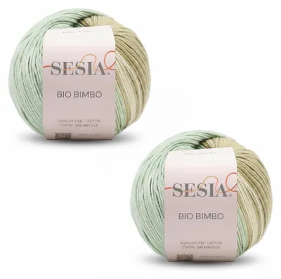 Produktbild von Strickgarn 100% Baumwolle, 360 m/100 g, Nadelstärke 2,5-3, Multicolor, für Stricken und Häkeln