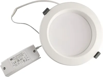 Zdjęcie produktu dla Oprawa do zabudowy MCLED Faro IP44 10 W 3000 K, średnica 113 mm, biała