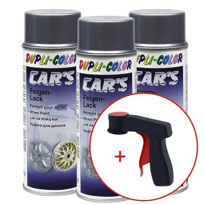 Produktbild von Car's Rallye Lack Alu-Felgensilber 3x400 ml. + 1 Spraydosen Handgriff
