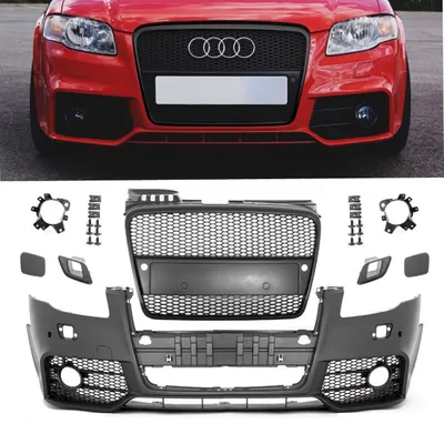 Produktbild von Sport Stoßstange vorne + Kühlergrill Wabendesign passt für Audi A4 B7 ab 04-08