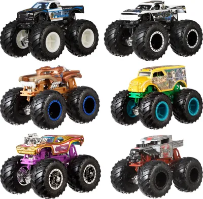Produktbild von Hot Wheels Monster Trucks Demolition Doubles 2er Set verschiedene Modelle