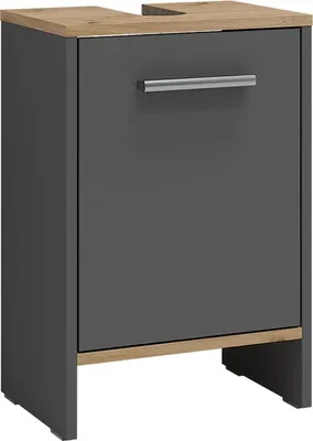 Produktbild von Waschbeckenunterschrank Vicco Karli Anthrazit/Goldkraft Eiche 38.2 x 57 cm mit der Tür, Model 59616