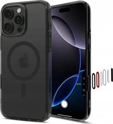 Zdjęcie produktu dla Spigen Ultra Hybrid T (MagFit), Pokrowiec, Apple, iPhone 16 Pro, 16 cm (6.3"), Czarny