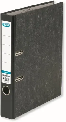Image de Classeur Marbre Nuageux smart A4 50mm noir paquet de 10