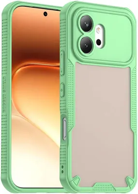 Immagine prodotto di Custodia per HONOR 600 - Posteriore Phonesta Shockproof Armor Semi-Trasparente - Verde