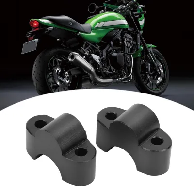 Produktbild von Paar Motorrad-Lenkerklemmen-Riser, 30 mm Höhe, CNC-Aluminiumlegierung, Ersatz für Z900RS 2017-2019, Schwarz