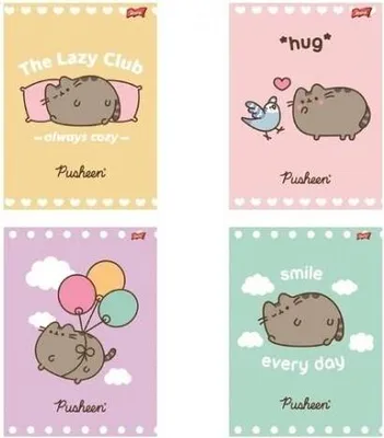Obrázek produktu pro Paczka Zeszyt A5 32k.linia okładka laminowana Pusheen 15 sztuk