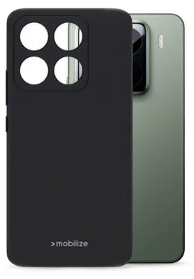 Image de Étui de protection en silicone souple Mobilize pour Xiaomi 15 Pro, couleur noire mate