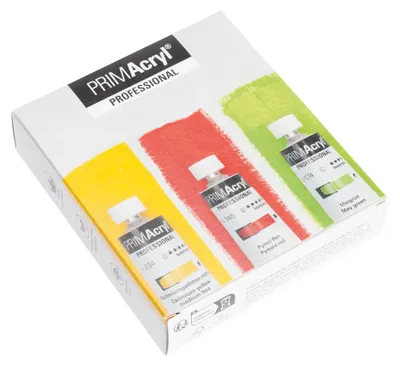 Acrylfarbe Set 3 x 35 ml, neue Farbtöne, hochpigmentiert, glänzend