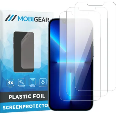 Produktbild von Mobigear Schutzfolie für iPhone 13 – Kompatibel mit Hüllen (3er-Pack)