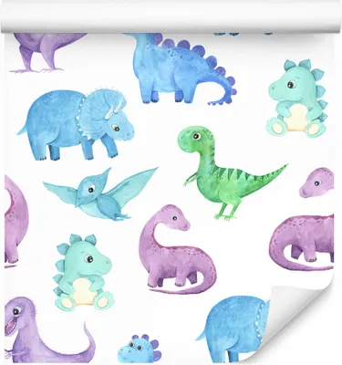 Produktbild von 10m VLIES TAPETE Rolle Kinderzimmer Junge Dinosaurier Spielen Kinder XXL
