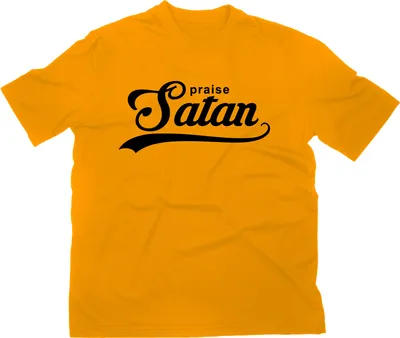 Obrázok produktu pre Styletex23 Tričko Praise Satan Fun, žltá, XXL