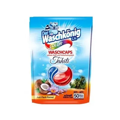 Zdjęcie produktu dla Waschkonig Kapsułki do prania Tahiti Color, 50 sztuk