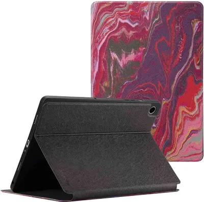 Produktbild von Selencia Vivid Klapphülle Samsung Galaxy Tab A9 Plus - Marble Plum