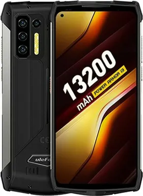 Produktbild von Ulefone Power Armor 13, 17,3 cm (6.81"), 1080 x 2400 Pixel, 8 GB, 128 GB, 48 MP, Schwarz
